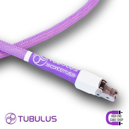 High end cable shop Tubulus Concentus Ethernet Kabel RJ45 100Mbps 10Gbps zilver streaming audio 2