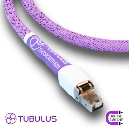 High end cable shop Tubulus Concentus Ethernet Kabel RJ45 100Mbps 10Gbps zilver streaming audio 4