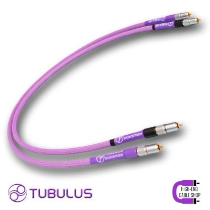 High end cable shop Tubulus Concentus Analoge interlink rca cinch zilver 1