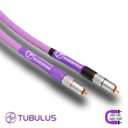 High end cable shop Tubulus Concentus Analoge interlink rca cinch zilver 2